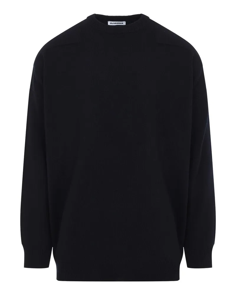 Jil Sander Rundhalspullover - Dunkelblau Dunkelblau