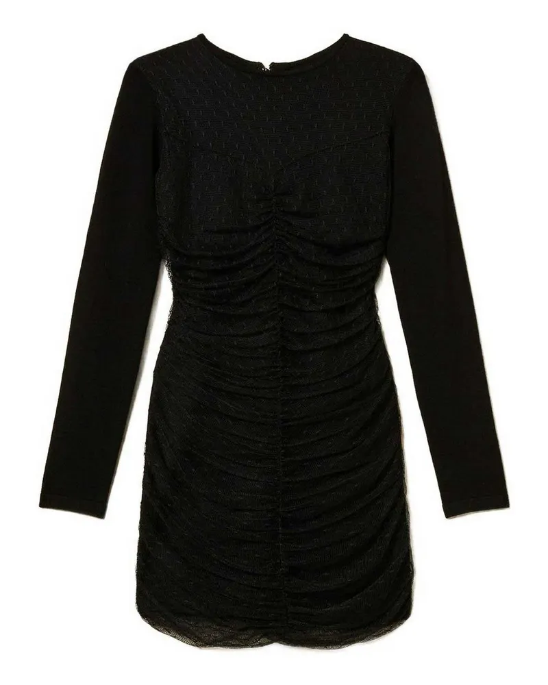 Twin-Set Knielanges Kleid - Schwarz Schwarz