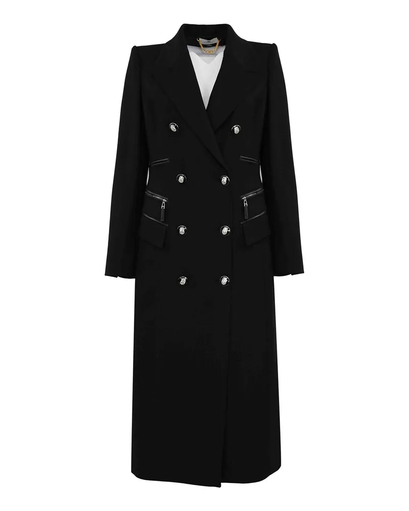 Elisabetta Franchi Daunenmantel - Schwarz Schwarz