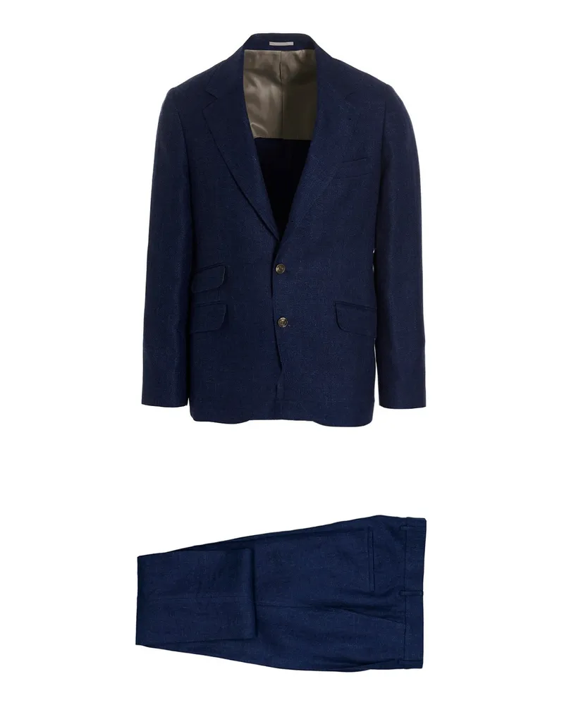 Brunello Cucinelli Eleganter Anzug - Blau Blau