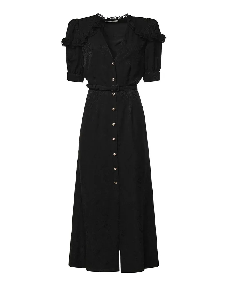Alessandra Rich Knielanges Kleid - Schwarz Schwarz