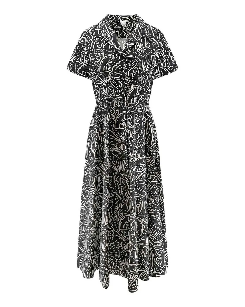 ASPESI Maxikleid - Schwarz Schwarz