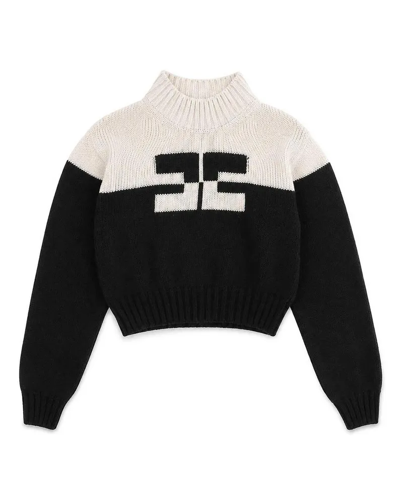 Elisabetta Franchi Rollkragenpullover - Schwarz Schwarz