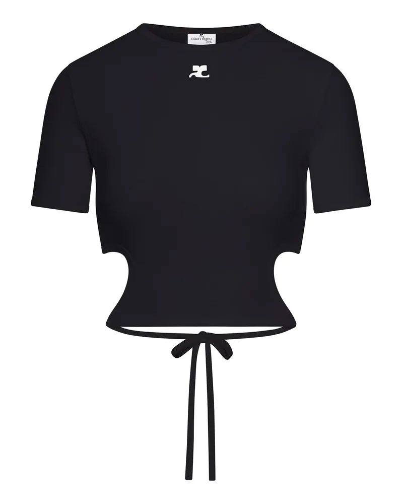 Courrèges T-Shirt - Schwarz Schwarz