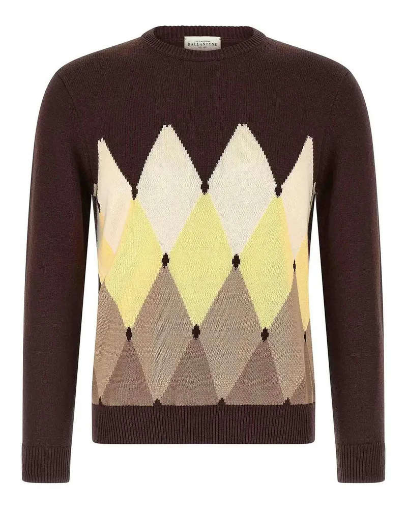 Ballantyne Rundhalspullover - Braun Braun