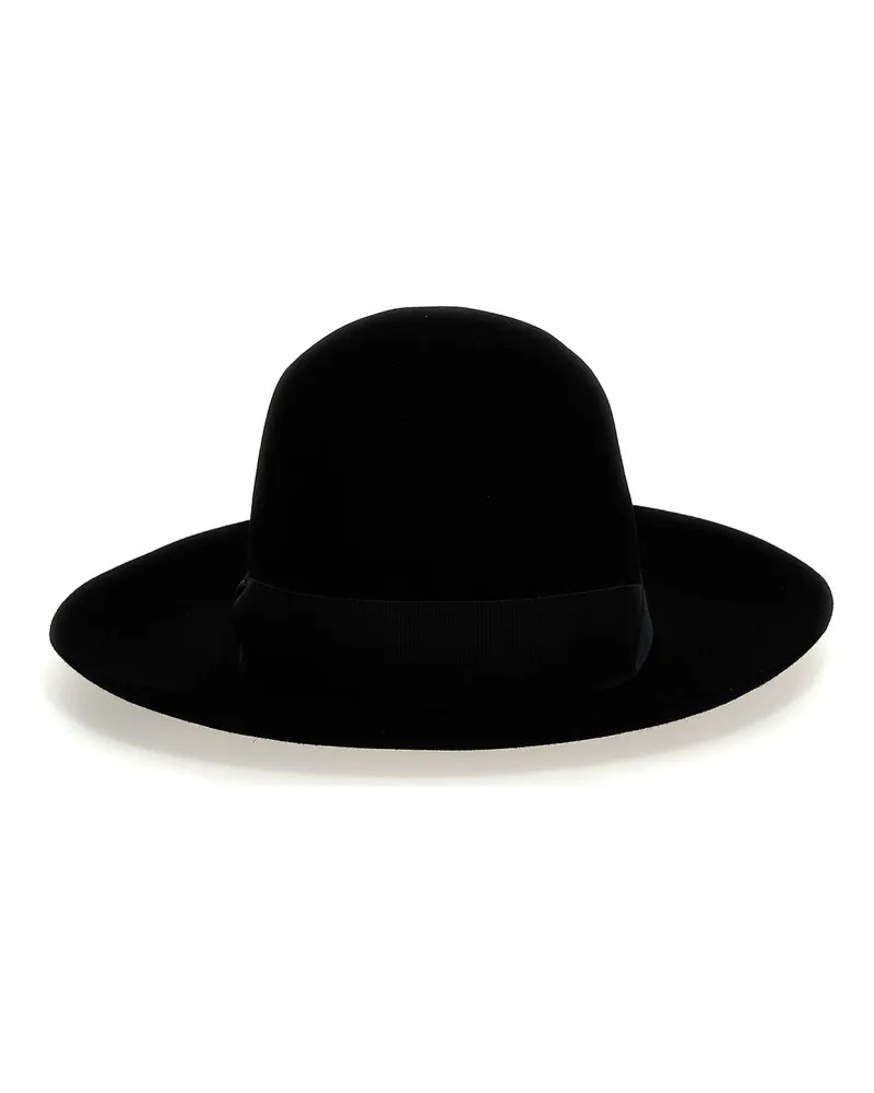 Borsalino Hut - Schwarz Schwarz