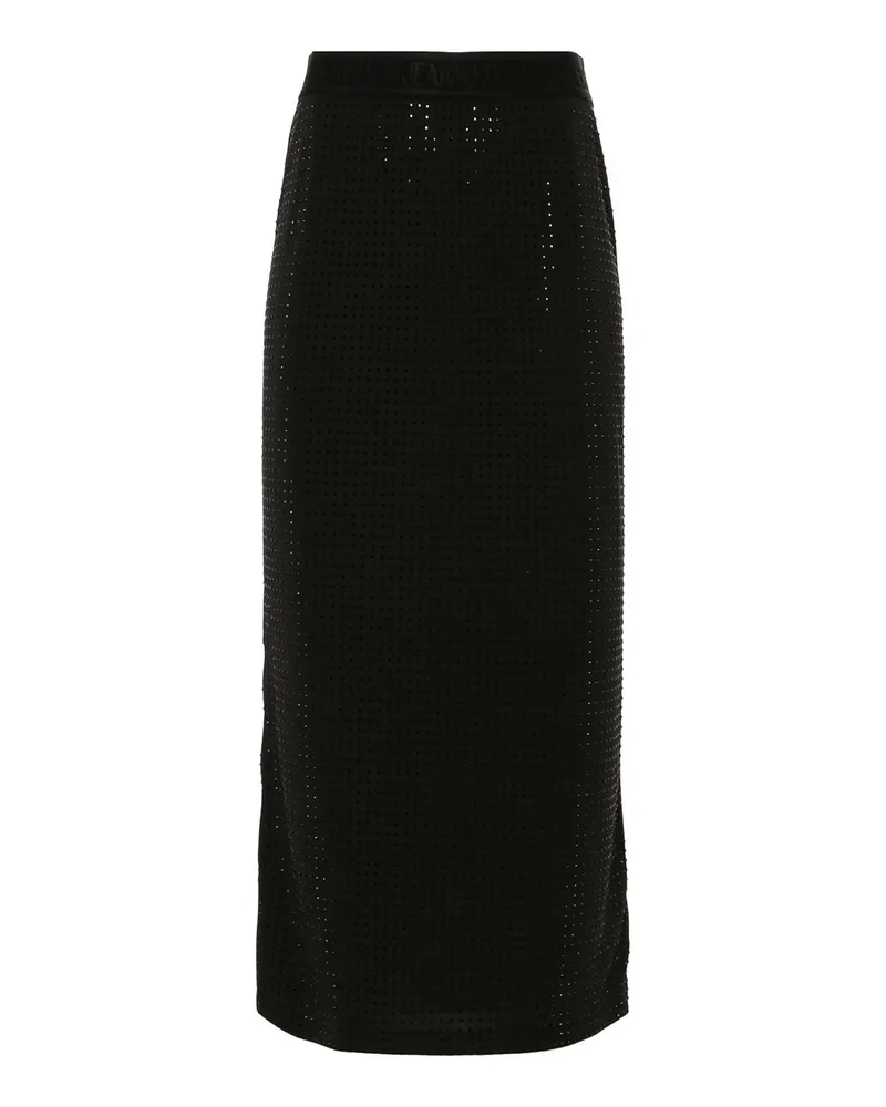 Versace Jeans Midirock - Schwarz Schwarz
