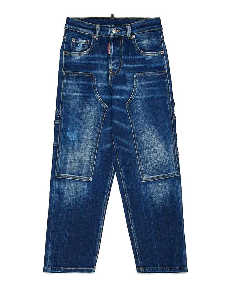 Dsquared2 Straight Leg Jeans - Blau Blau
