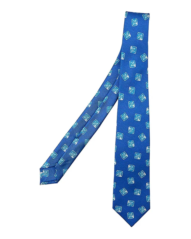 Kiton Krawatte - Blau Blau