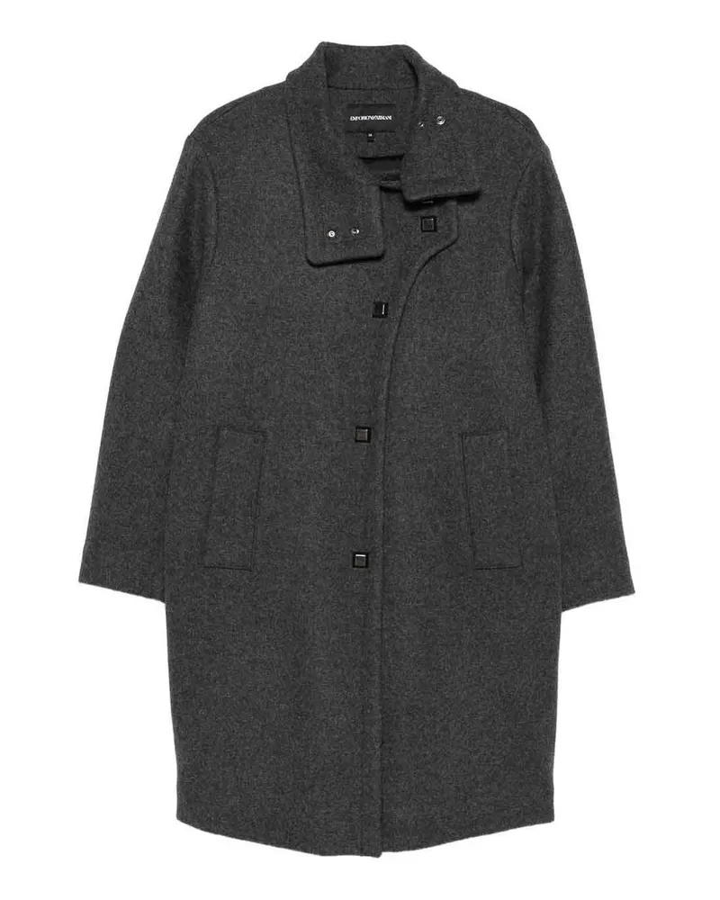 Emporio Armani Knielanger Mantel - Grau Grau
