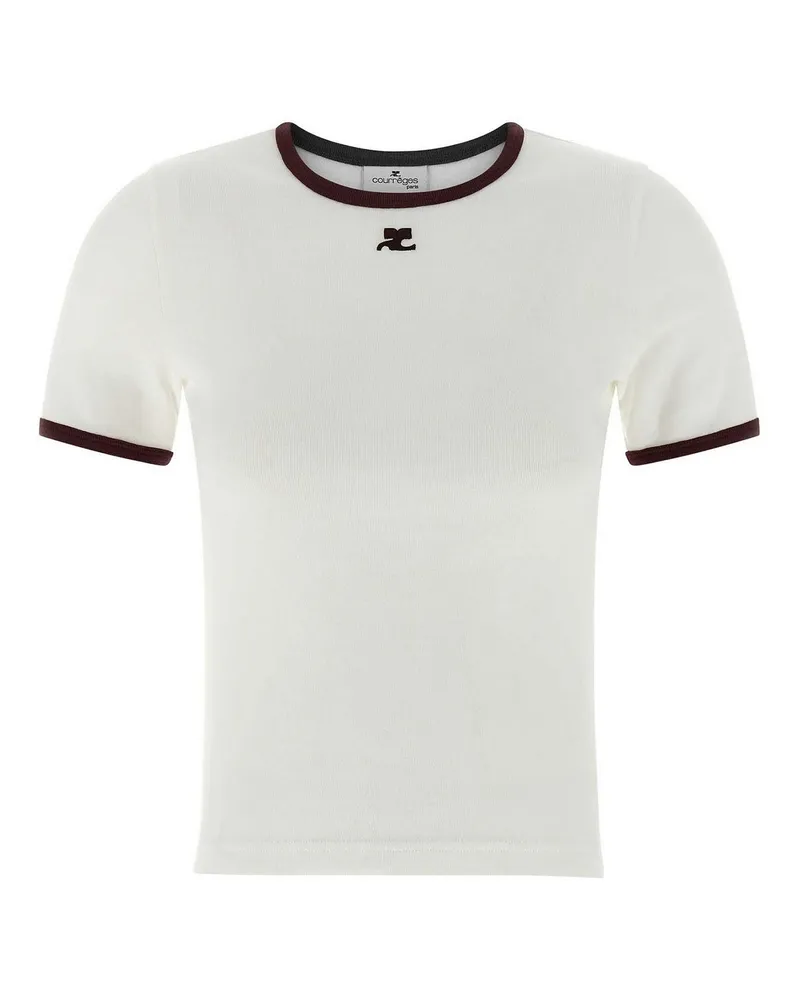 Courrèges T-Shirt - Weiß Weiß