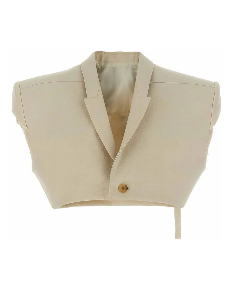 Rick Owens Weste - Beige Beige