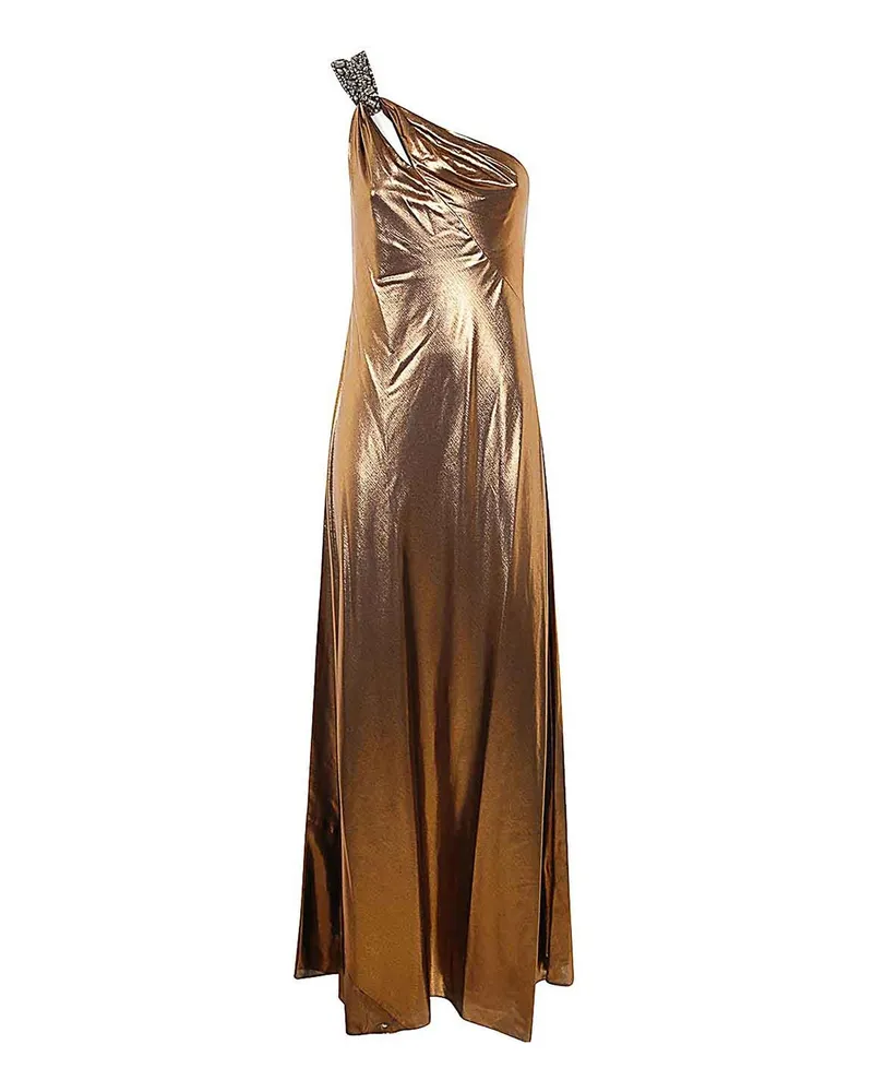 Ralph Lauren Knielanges Kleid - Schwarz Gold