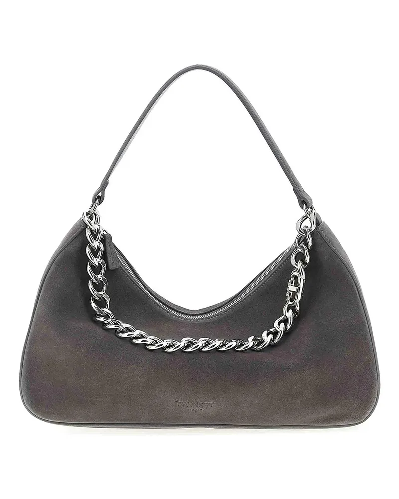 Twin-Set Schultertasche - Grau Grau