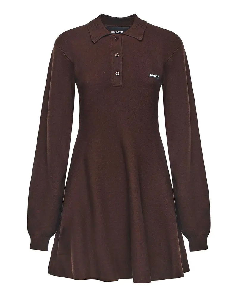 ROTATE Birger Christensen Poloshirt - Braun Braun