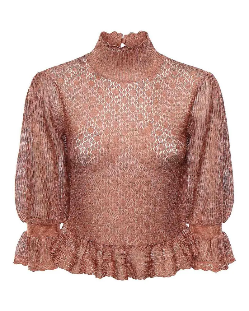 Chloé Rundhalspullover - Gold Gold