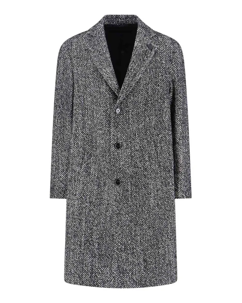 LARDINI Kurzer Mantel - Schwarz Schwarz
