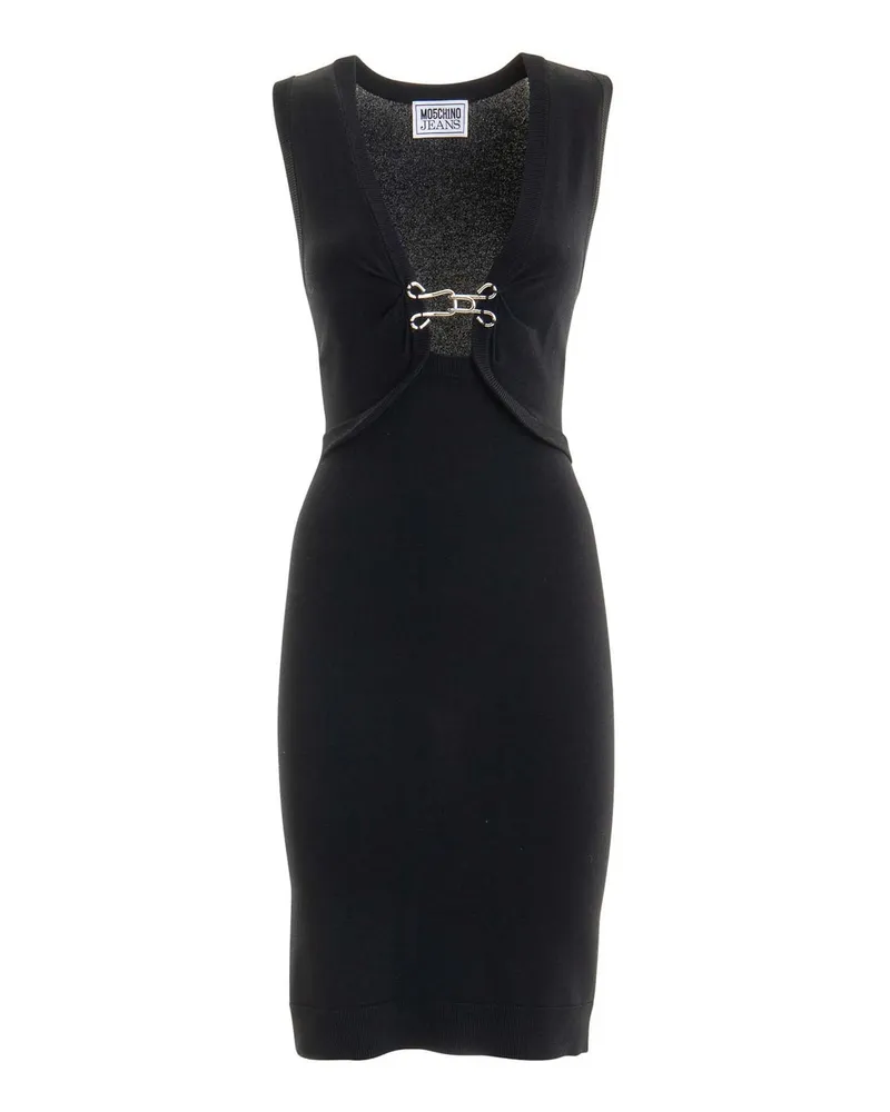 Moschino Knielanges Kleid - Schwarz Schwarz