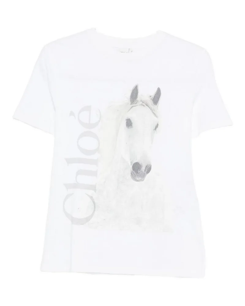 Chloé T-Shirt - Weiß Weiß