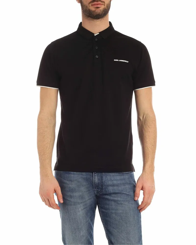 Karl Lagerfeld Poloshirt - Schwarz Schwarz
