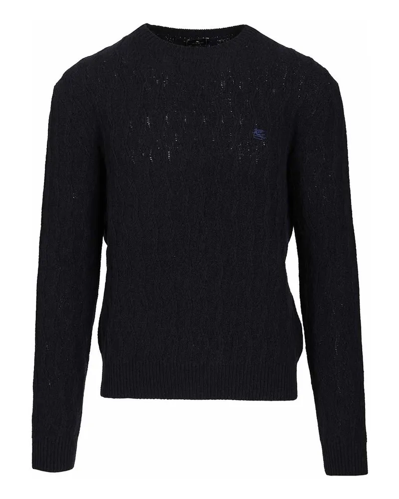 Etro Rundhalspullover - Blau Blau