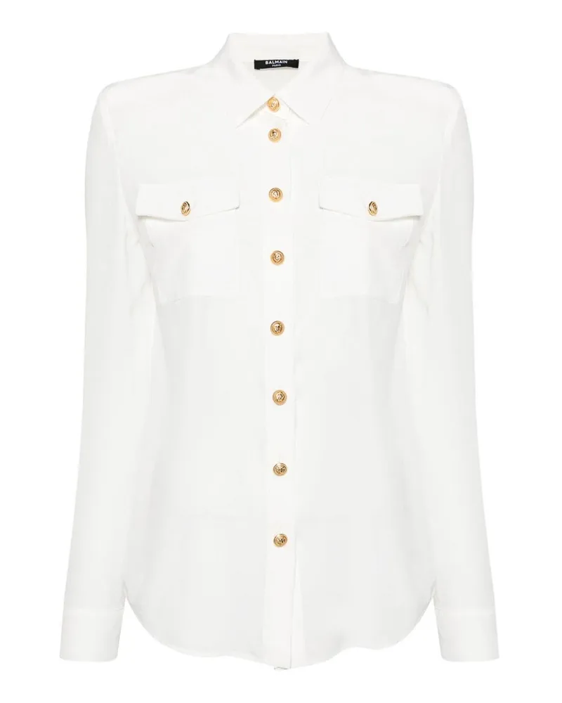 Balmain Hemd - Weiß Weiß