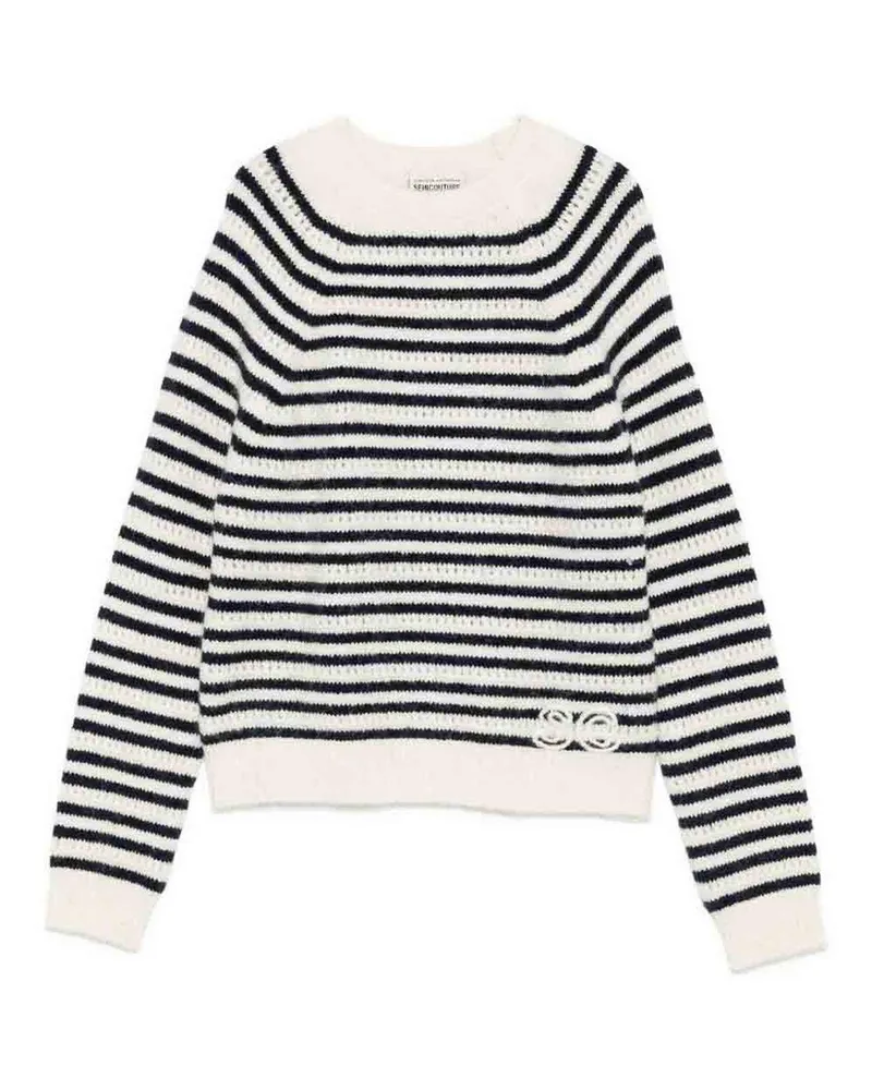 Semicouture Rundhalspullover - Blau Blau