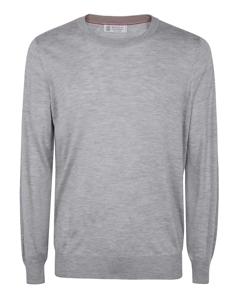 Brunello Cucinelli Rundhalspullover - Grau Grau