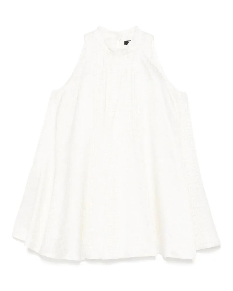 Balmain Knielanges Kleid - Weiß Weiß
