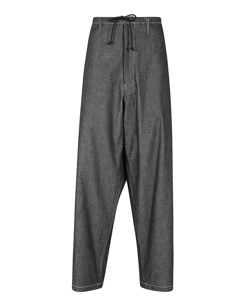 Yohji Yamamoto Casual Hose - Schwarz Schwarz