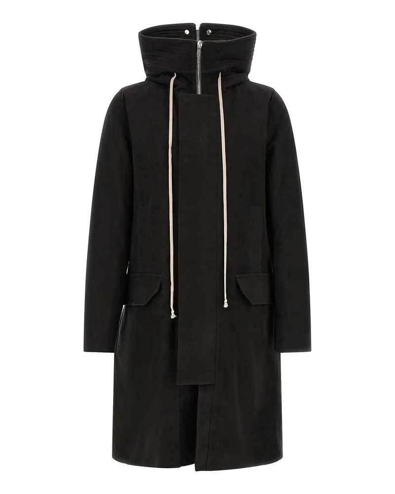 Rick Owens Parka - Schwarz Schwarz