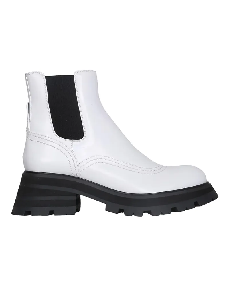 Alexander McQueen Stiefel - Weiß Weiß