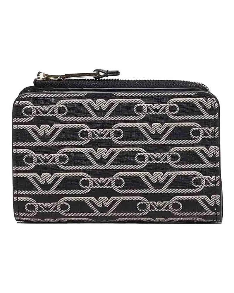 Emporio Armani Portemonnaie - Schwarz Schwarz