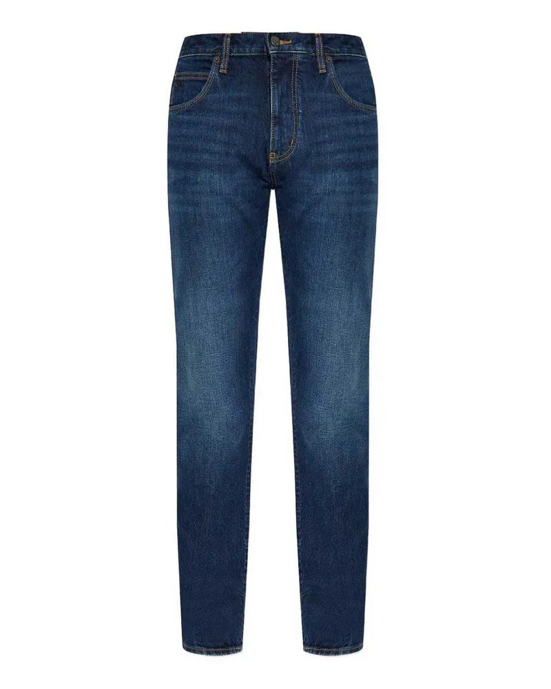 Emporio Armani Straight Leg Jeans - Blau Blau