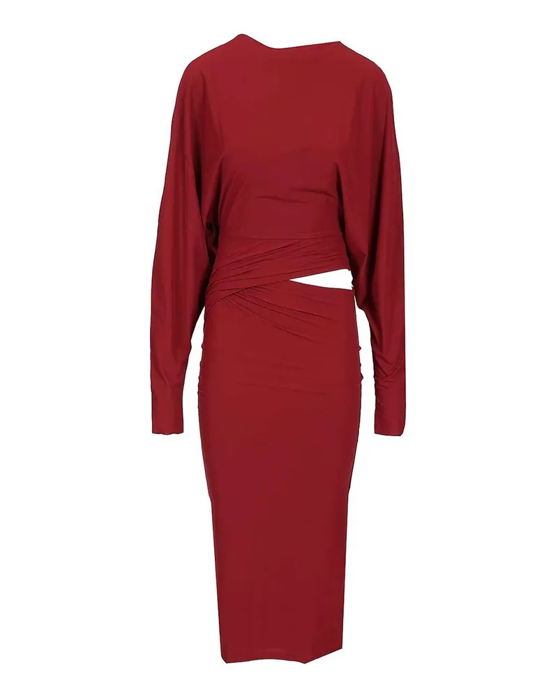 Amazuìn Knielanges Kleid - Dunkelrot Dunkelrot