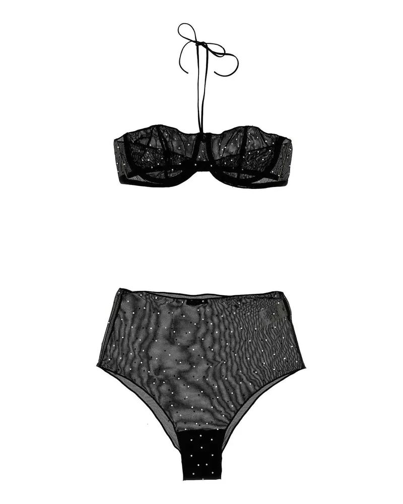 Oséree Top - Schwarz Schwarz