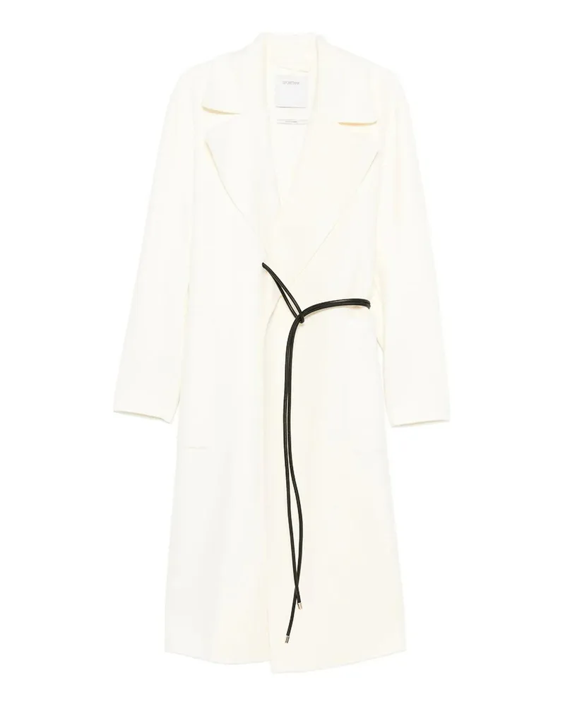 SPORTMAX Kurzer Mantel - Weiß Weiß