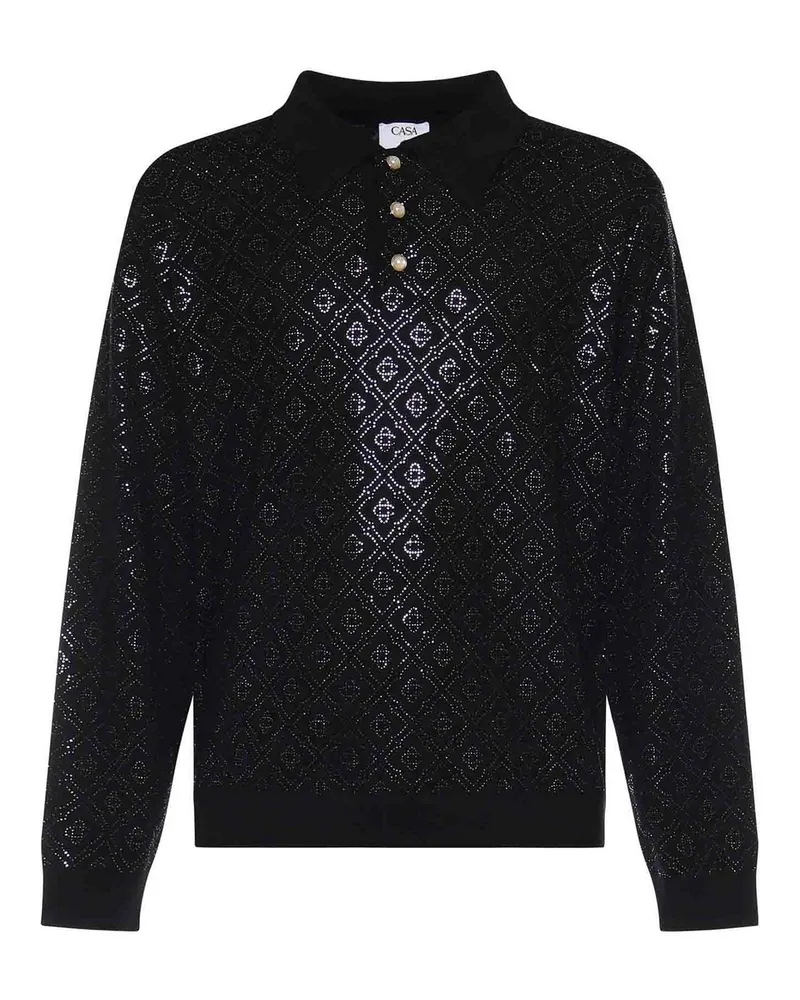 Casablanca Paris Poloshirt - Schwarz Schwarz