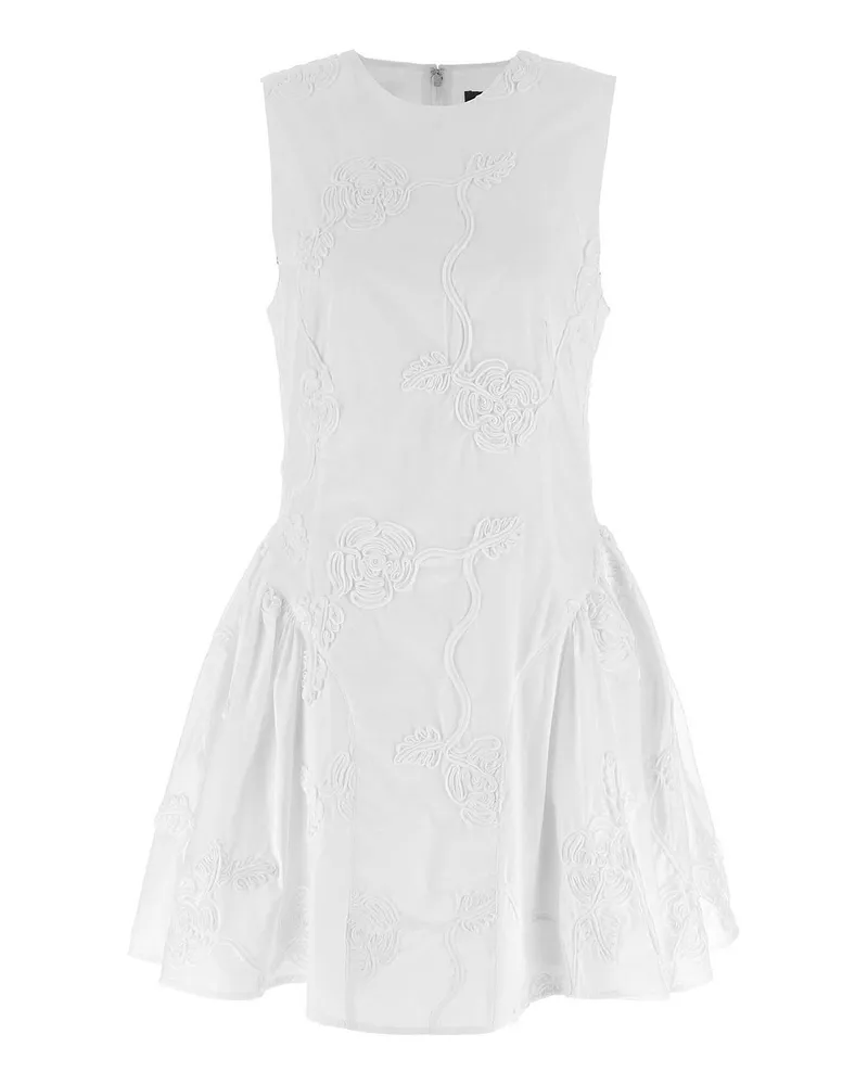 ROTATE Birger Christensen Knielanges Kleid - Weiß Weiß