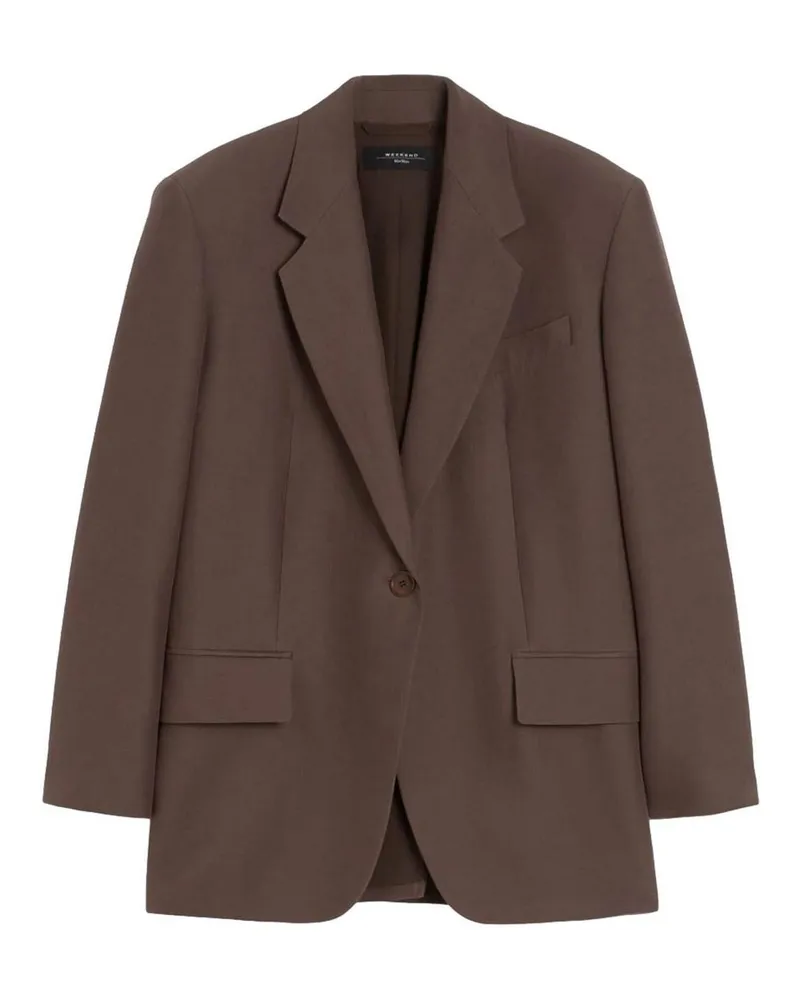 Max Mara Casualjacke - Dunkelbraun Dunkelbraun