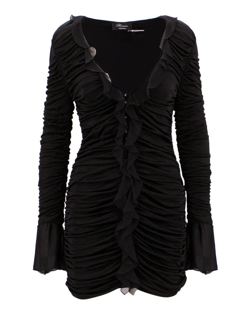 Blumarine Knielanges Kleid - Schwarz Schwarz