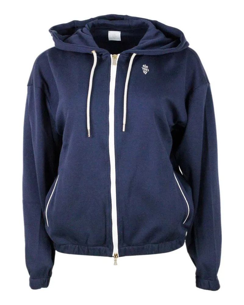 Eleventy Rundhalspullover - Blau Blau