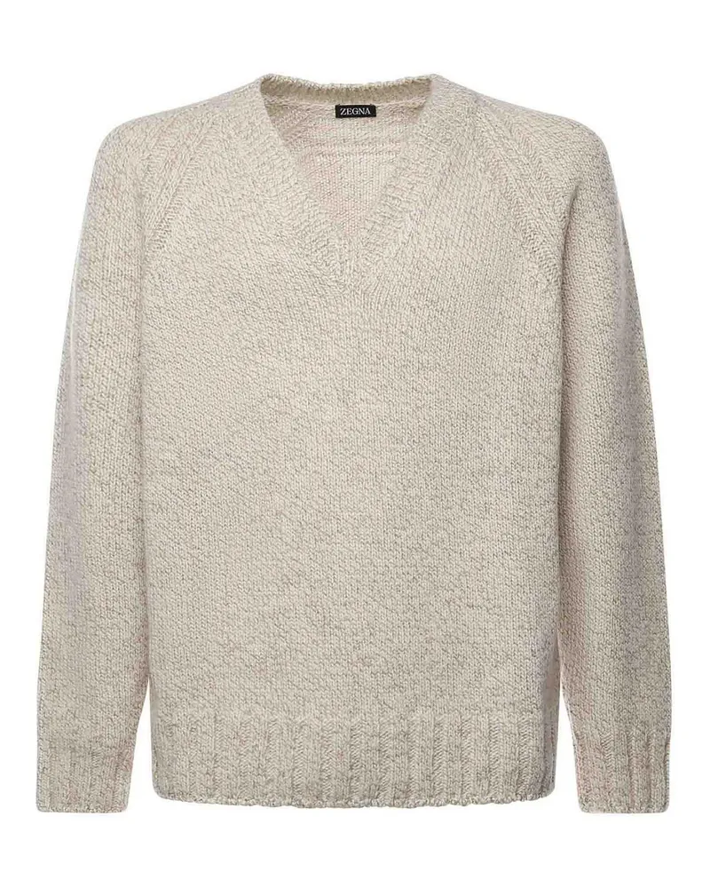 Ermenegildo Zegna Rundhalspullover - Taupe Taupe