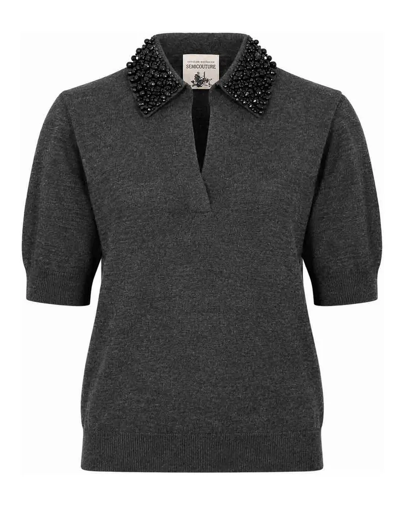 Semicouture Poloshirt - Grau Grau