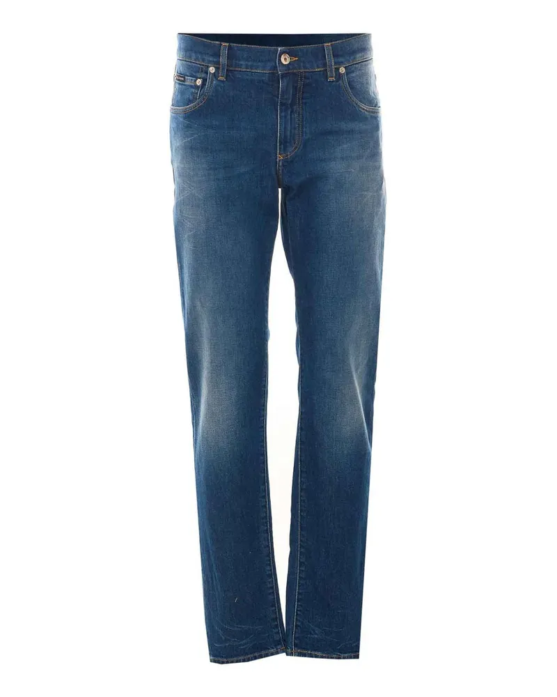 Dolce & Gabbana Straight Leg Jeans - Blau Blau