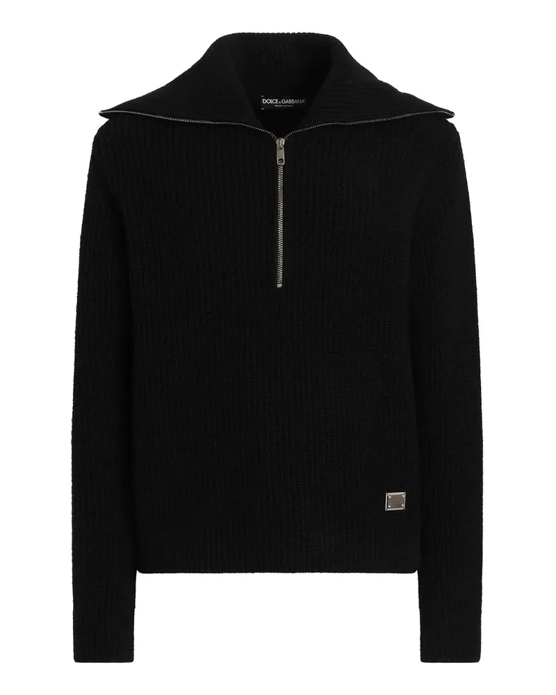 Dolce & Gabbana Rundhalspullover - Schwarz Schwarz