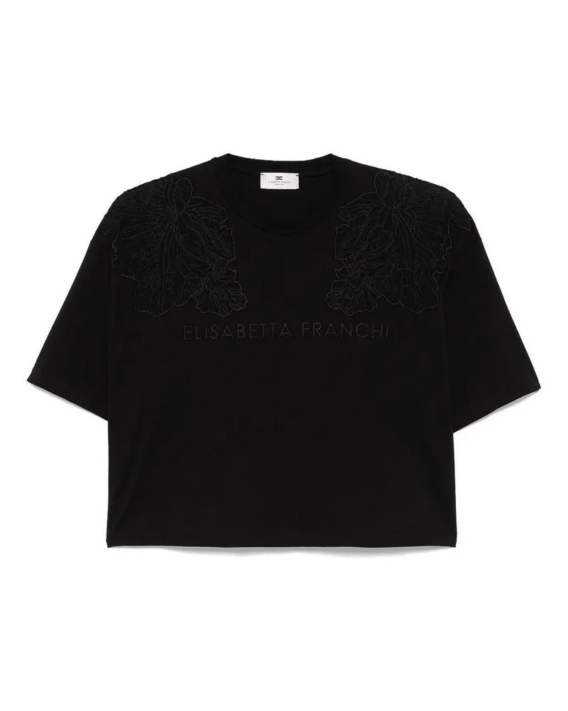 Elisabetta Franchi T-Shirt - Schwarz Schwarz