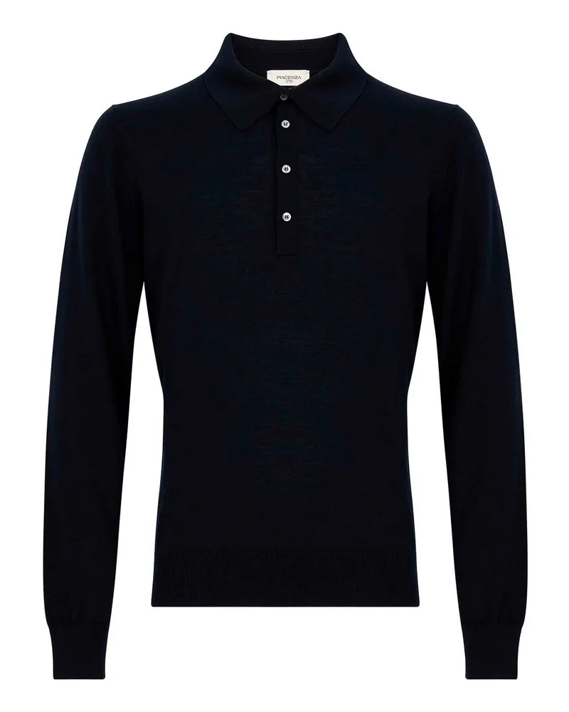 Piacenza Cashmere Poloshirt - Blau Blau