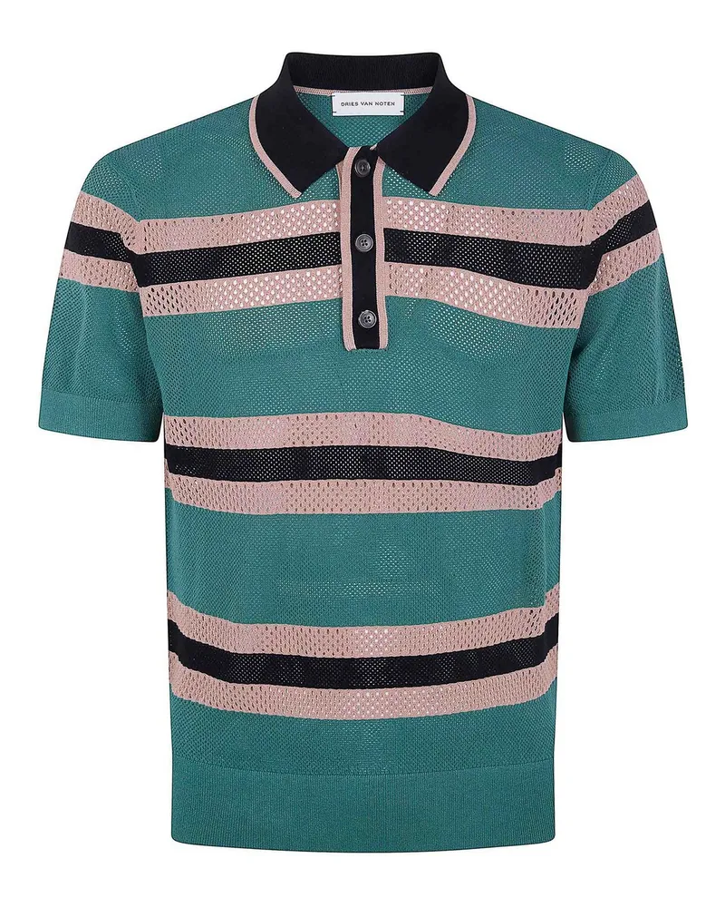 Dries van Noten Poloshirt - Grün Grün