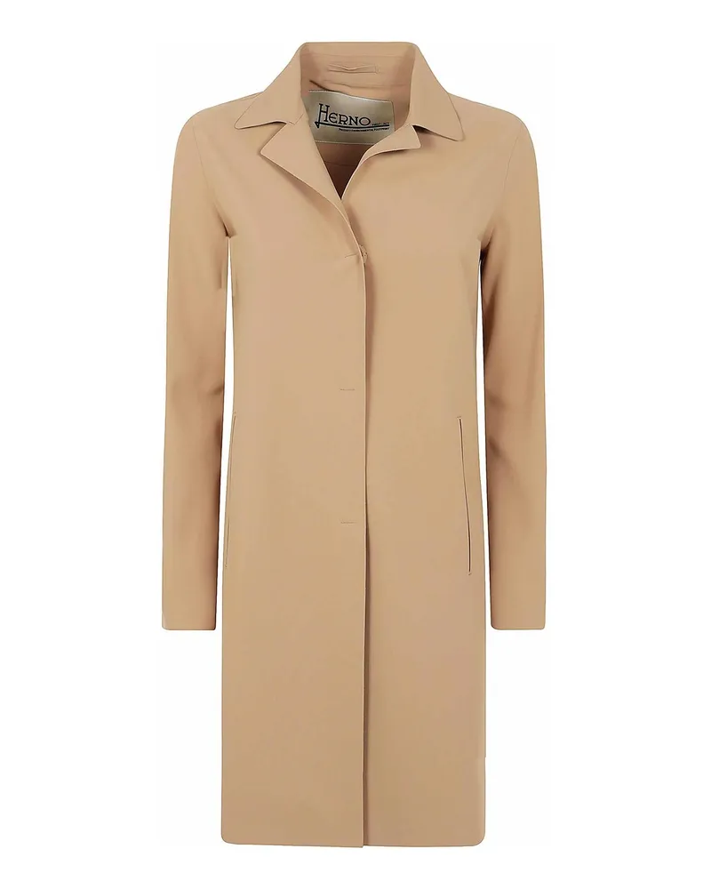 Herno Langer Mantel - Nude Nude